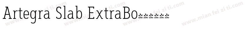 Artegra Slab ExtraBo字体转换